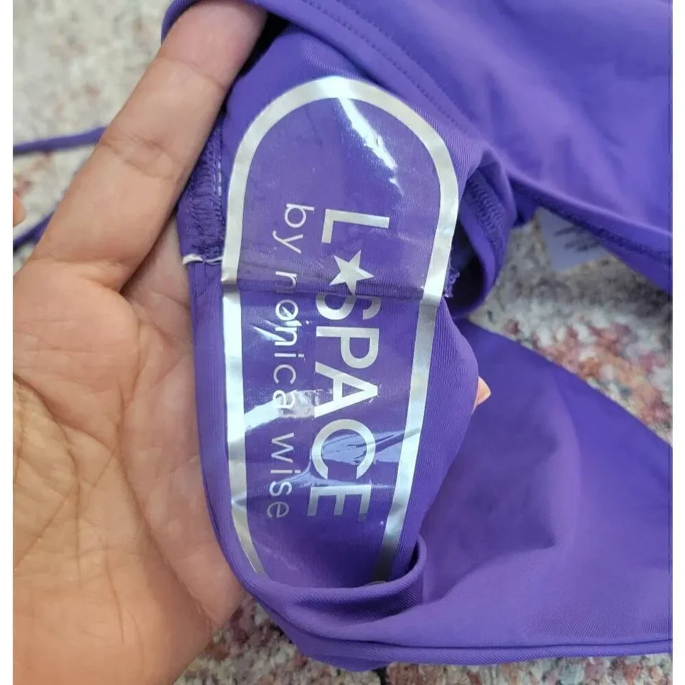 L*Space Silver Lining Bikini Set S  nwt